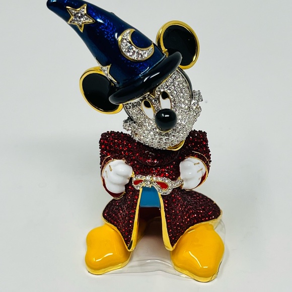 Disney Arribas Brothers Limited Edition Sorcerer Mickey Mouse Swarovski Figurine - Picture 3 of 14